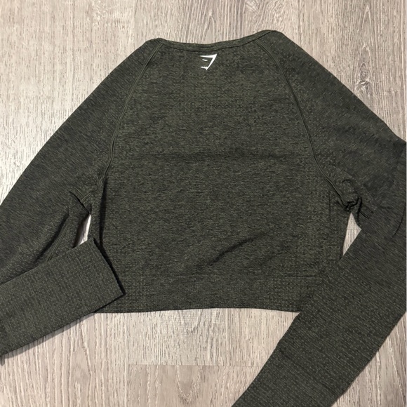 Gymshark Dark Green Long Sleeve Tee - Picture 4 of 4